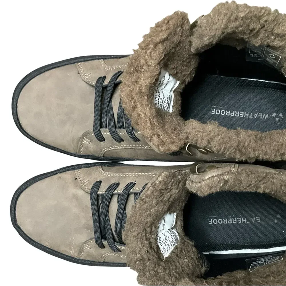 Weatherproof Men's Logjam Memory Foam Sneaker Boots Brown Size 11 NIB NEW